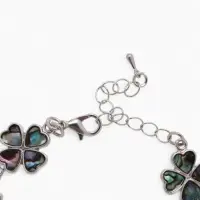 Браслет цепочка &laquo;Галиотис. Клевер&raquo;, L=17 см, + удлинитель 5 см, цвет серебро, разноцветный