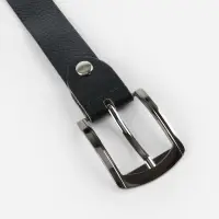 Пряжка для ремня, 6.3&times;5.5 см, 40 мм, цвет чёрный никель