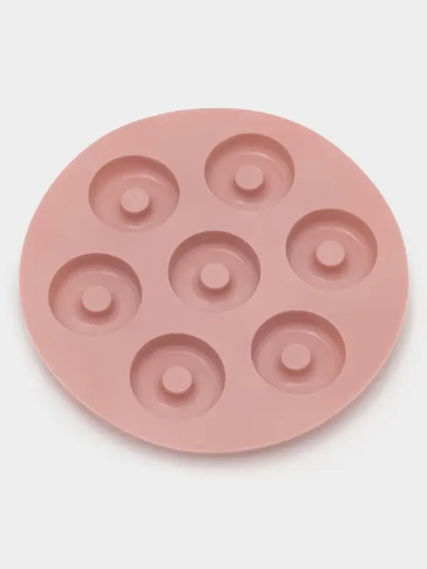 Форма для шоколада Доляна &laquo;Пончики&raquo;, силикон, 15.5&times;1.3 см, 7 ячеек, МИКС