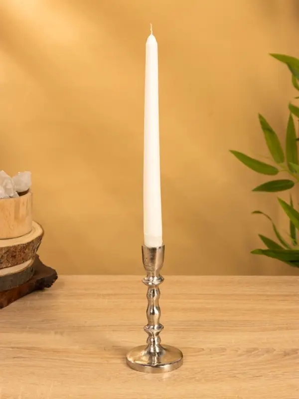 Подсвечник  Подсвечник "Зима" 7х7х15 см, алюминий, цв. серебро