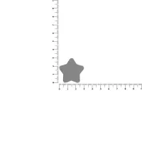 Джибитс из ПВХ &laquo;Звезда&raquo;, серый