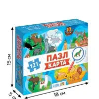 Фигурный пазл "Карта мира", 121 деталь