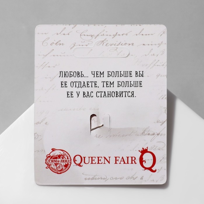 Брошь «Купидон» девочка, цвет красно-белый в чернёном серебре Брошь «Купидон» девочка, цвет красно-белый в чернёном серебре