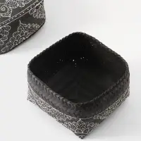 Корзинка плетёная &laquo;Бонтанг&raquo;, 19&times;19&times;14 см, бамбук, тёмная