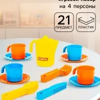 Набор детской посуды &laquo;Анюта&raquo;, на 4 персоны, 21 предмет