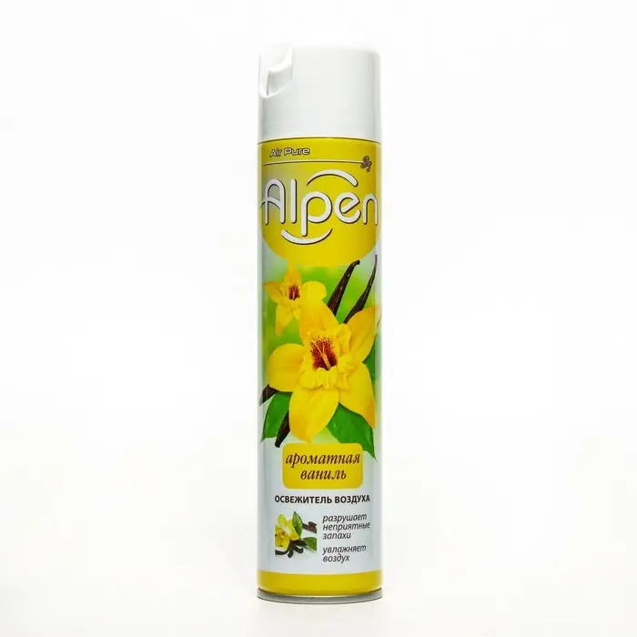 Освежитель воздуха Alpen, Ароматная ваниль, 300 мл Освежитель воздуха Alpen, Ароматная ваниль, 300 мл