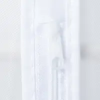 Чехол для одежды Доляна, плотный, 60&times;120 см, прозрачный с белым