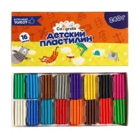 Пластилин Calligrata &laquo;Классический&raquo;, 16 цветов, 240 г