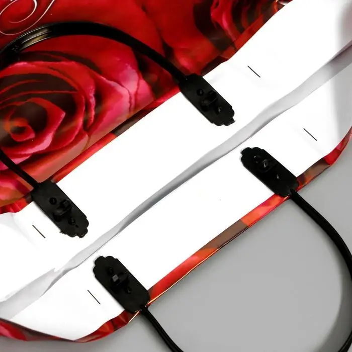 Пакет "Бархатные розы", полиэтиленовый с пластиковой ручкой, 37х35 см, 90 мкм