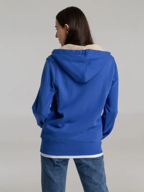 Толстовка унисекс на молнии Sherpa 280 ярко-синяя, размер XS Толстовка унисекс на молнии Sherpa 280 ярко-синяя, размер XS