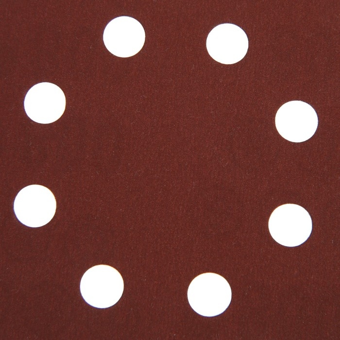 Круг абразивный шлифовальный под  Круг абразивный шлифовальный под "липучку" ТУНДРА, перфорированный, 125 мм, Р800, 10 шт.