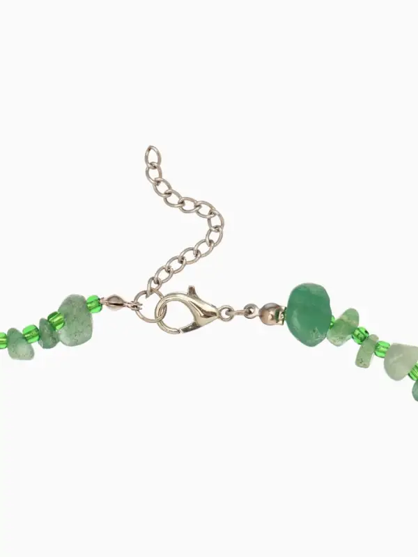 Ожерелье из камня, 45 см, зелёное