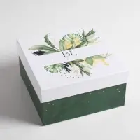 Набор коробок 5 в 1, упаковка подарочная, &laquo;Тропический&raquo;, 14&times;14&times;8‒22&times;22&times;12 см