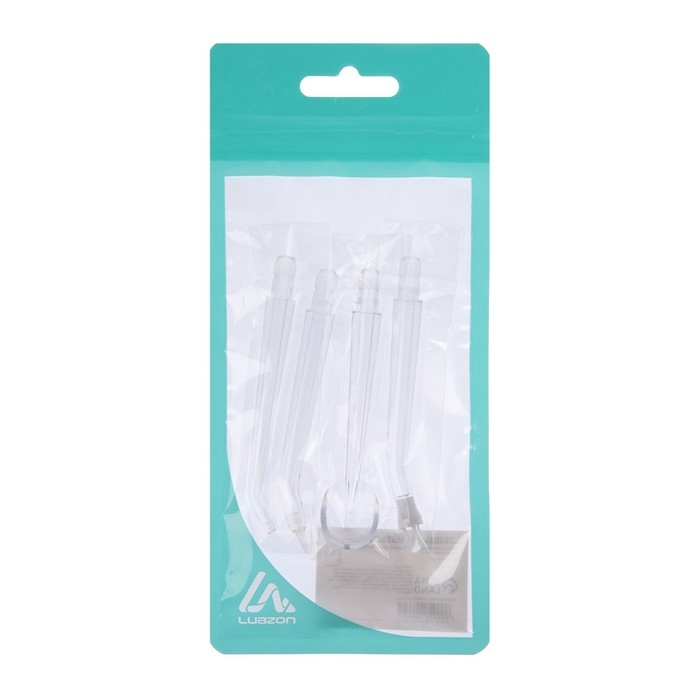 Набор универсальных насадок для портативного ирригатора Luazon, 4 шт Набор универсальных насадок для портативного ирригатора Luazon, 4 шт