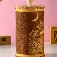 Туес большой "Конек-Горбунок", D13 смхH(с хватком)27,5 см, береста