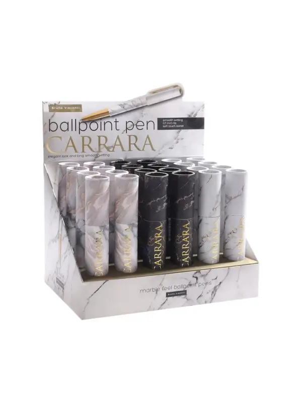 Ручка шариковая BrunoVisconti. DreamWrite. Carrara 0.7 мм, стержень синий, МИКС