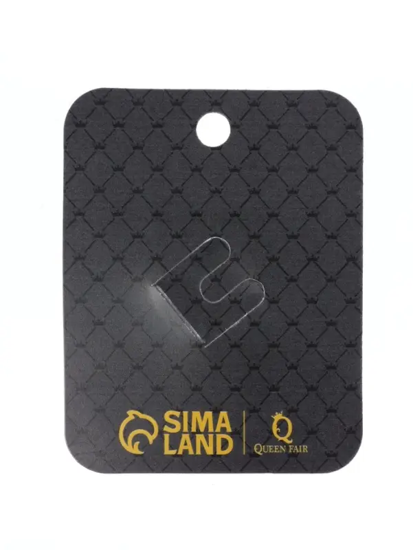 Брошь &laquo;Стетоскоп кардиограмма&raquo;, красная в серебре