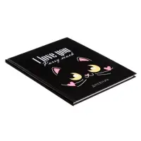 Дневник школьный для 1-11 классов, &laquo;Кот с сердечками&raquo;, твёрдая обложка 7БЦ, глянцевая ламинация, 40 листов