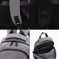 Рюкзак городской, 2 отделения, 3 кармана, водонепроницаемое дно, 27&times;14&times;39 см, серый