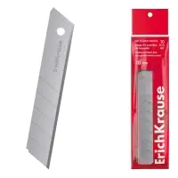 Лезвия для канцелярского ножа ErichKrause, 18 мм, 10 штук, в пластиковом контейнере