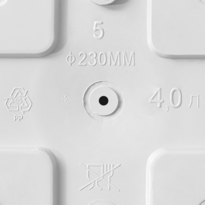 Горшок для цветов с поддоном «Сильвер ЭКО», 4 л, d=23 см, светло-серый Горшок для цветов с поддоном «Сильвер ЭКО», 4 л, d=23 см, светло-серый