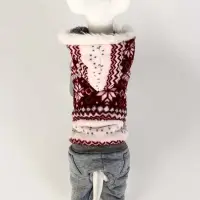 Комбинезон "Лапландия", с подкладом, размер L (ДС 35, ОГ 45, ОШ 35 см), серый/бордо Комбинезон "Лапландия", с подкладом, размер L (ДС 35, ОГ 45, ОШ 35 см), серый/бордо