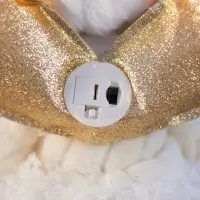 Фигура текстиль «Кукла в белом» 70 см, 6 LED, AG10x3 (в компл.), Т/БЕЛЫЙ