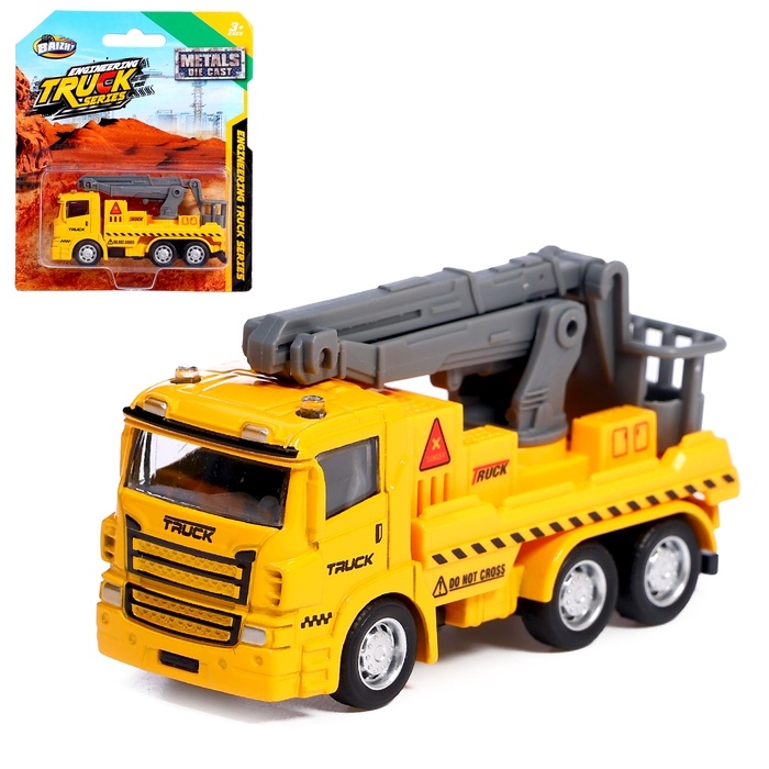 Машинка металлическа  Машинка металлическа "Строительная техника. Кран", МИКС