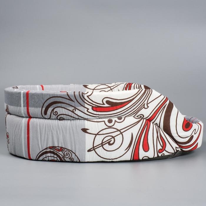 Лежанка овальная с бортиком, 49 х 36 х 17 см, микс цветов Лежанка овальная с бортиком, 49 х 36 х 17 см, микс цветов