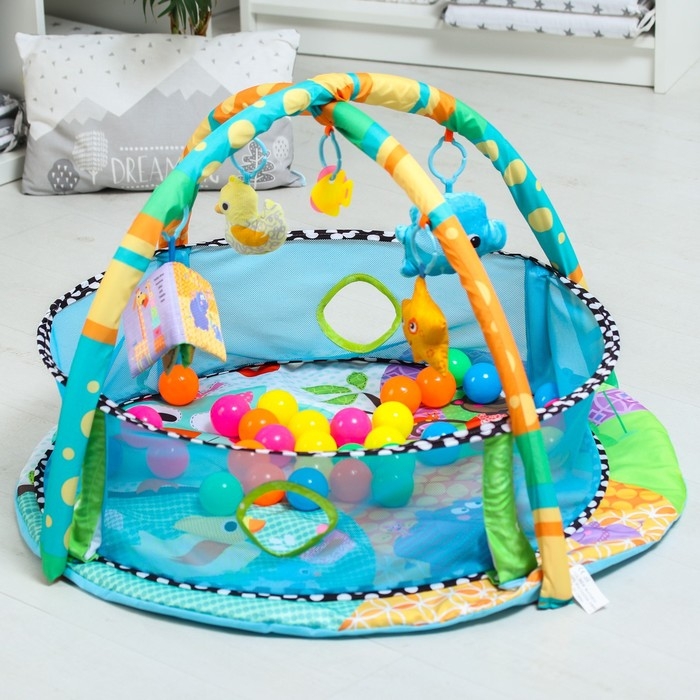 Развивающий коврик «Друзья Африки», бортик, с дугами, голубой, 30 цв. шаров, р - р 77х76х0,5 см. Развивающий коврик «Друзья Африки», бортик, с дугами, голубой, 30 цв. шаров, р - р 77х76х0,5 см.