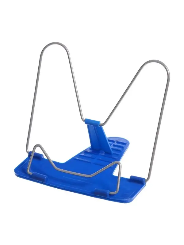 Подставка для книг Calligrata &laquo;ПРЕСТИЖ&raquo;, с пластмассовым упором, европодвес, синяя