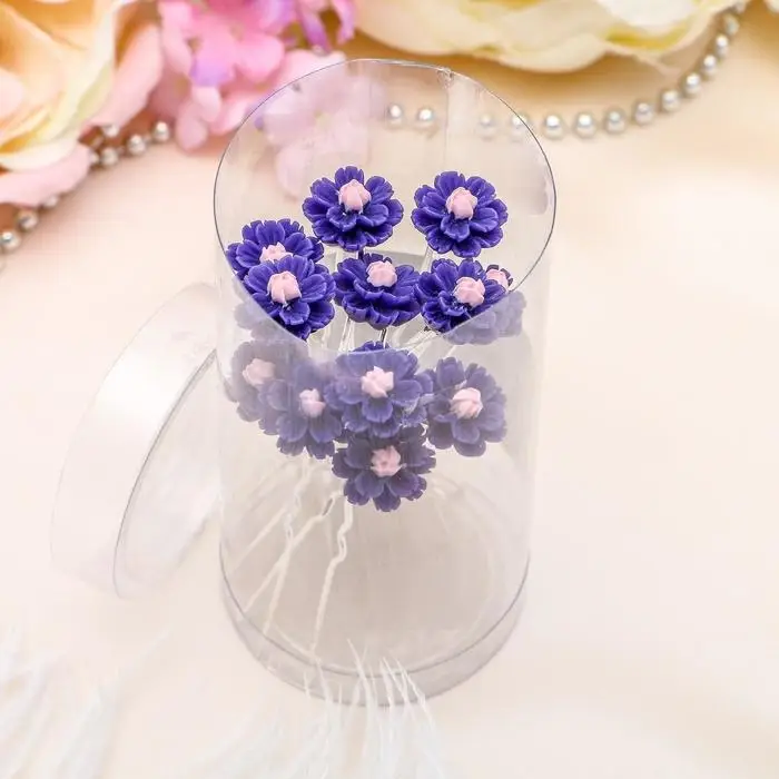 Шпилька для волос «Цветик», василёк, 1.2 см, МИКС Шпилька для волос «Цветик», василёк, 1.2 см, МИКС