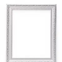 Рама для картин и зеркал Elegance de Lumi, 40&times;50 см, пластик, белая с серебром