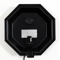 Аквариум «Восьмигранный» с крышкой, 32 литра, 29×29×45/50 см, чёрный