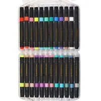 Набор маркеров акриловых, 24 цвета, в пластиковом пенале
