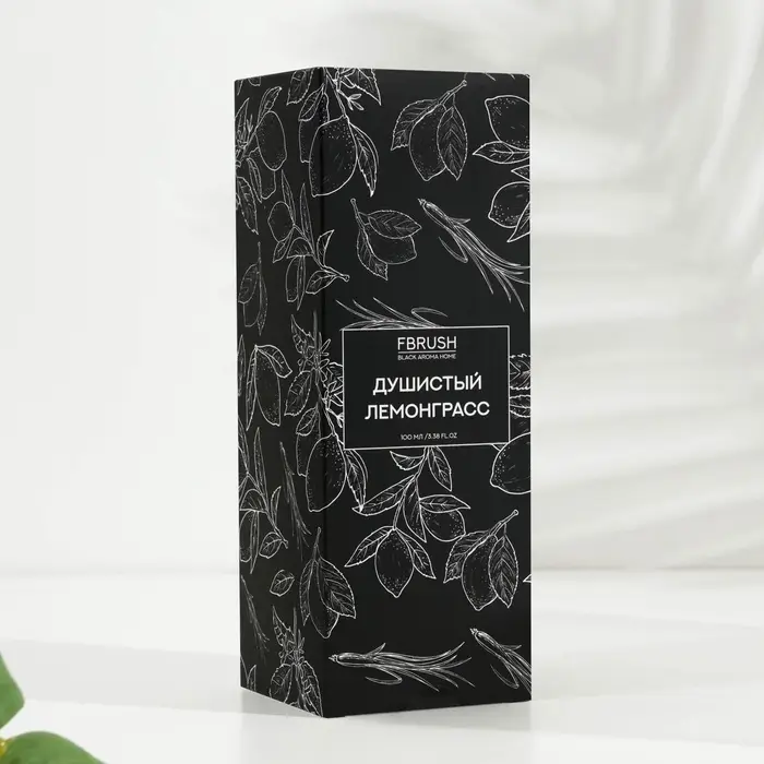 Диффузор ароматический BLACK AROMA HOME Диффузор ароматический BLACK AROMA HOME "Душистый лемонграсс", 100 мл