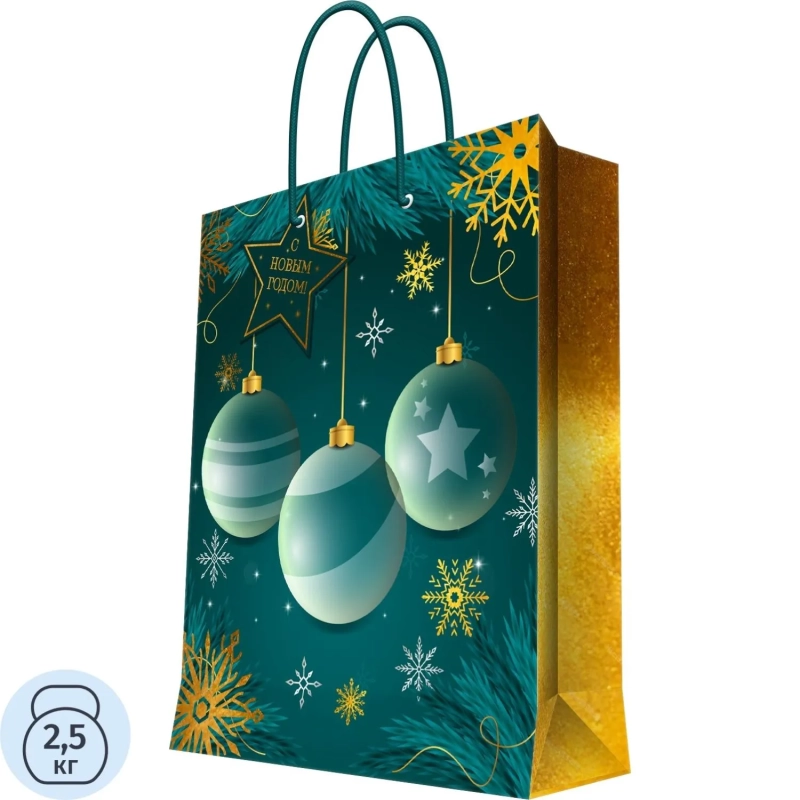 Пакет подарочный д/сувенирной продукции 140 г/м2 26x32,4x12,7см арт.95757FE