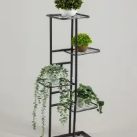 Подставка для цветов Greengo, 5 полок, 44&times;22&times;95 см, напольная, металл, тёмно-серая