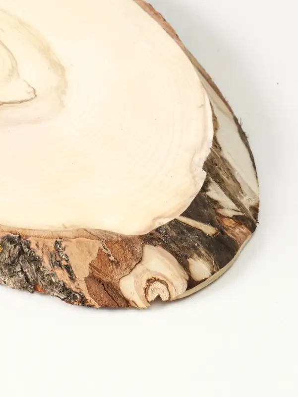 Спил осины, косой, слэб для декора, 55&times;24&plusmn;2 см