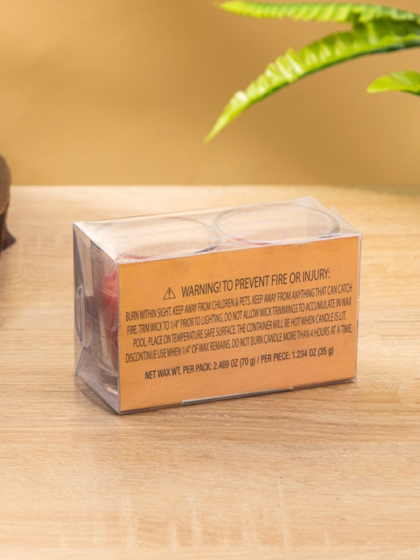 Набор свечей "DAZZLE CANDLE" 70 гр, красное яблоко