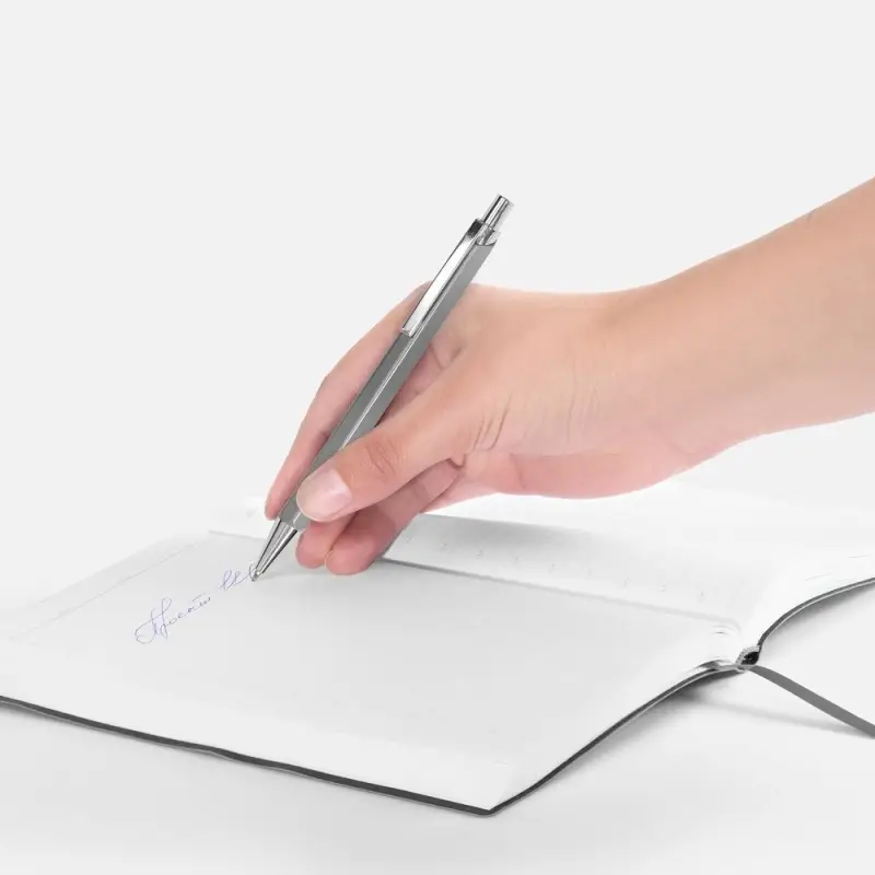 Ручка шариковая Alumno, серая Ручка шариковая Alumno, серая