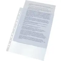 Файл-вкладыш А4, 30 мкм, Calligrata TOP Breeze гладкий, вертикальный, тонированные, 50 штук, голубые