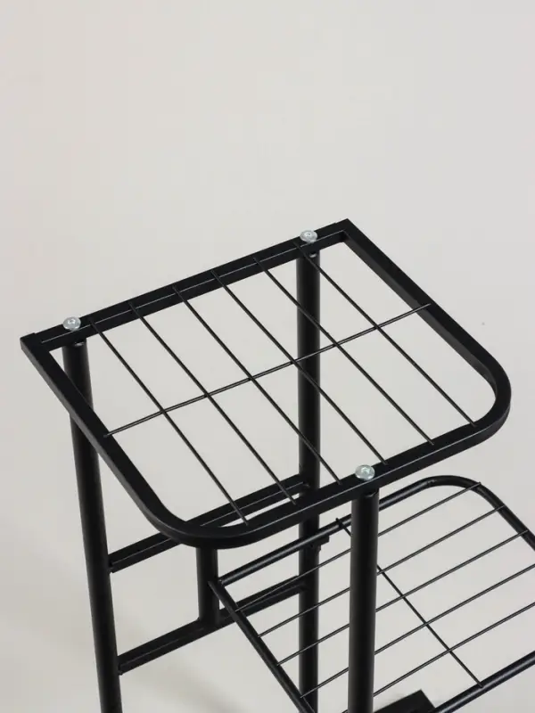 Подставка для цветов Greengo, 3 полки, 43&times;22&times;57 см, напольная, металл, чёрная