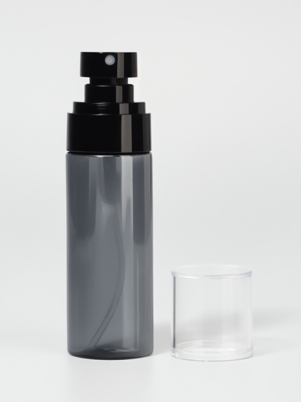 Бутылочка д/хранения с распылителем 60мл d3,5*12,9см чёрный накл ОТ Бутылочка д/хранения с распылителем 60мл d3,5*12,9см чёрный накл ОТ