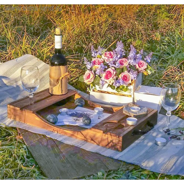 Поднос для вина «Выдержка», 53,5×31×8,5 см Поднос для вина «Выдержка», 53,5×31×8,5 см