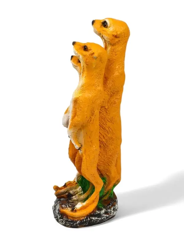 Садовая фигура из полистоуна &laquo;Сурикаты четвёрка&raquo;, 46&times;17&times;20 см
