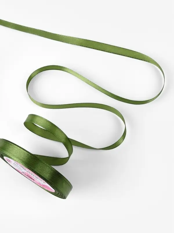 Лента атласная, 10 мм, 23±1 м, насыщенно-зелёная №113 Лента атласная, 10 мм, 23±1 м, насыщенно-зелёная №113