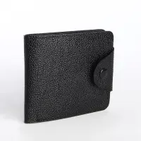 Портмоне мужское на кнопке, чёрное