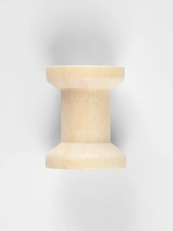 Набор деревянных катушек без покрытия, 15 шт., d=2&times;2.5 см