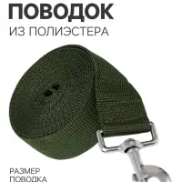 Поводок 3 м &times; 4 см, зелёный
